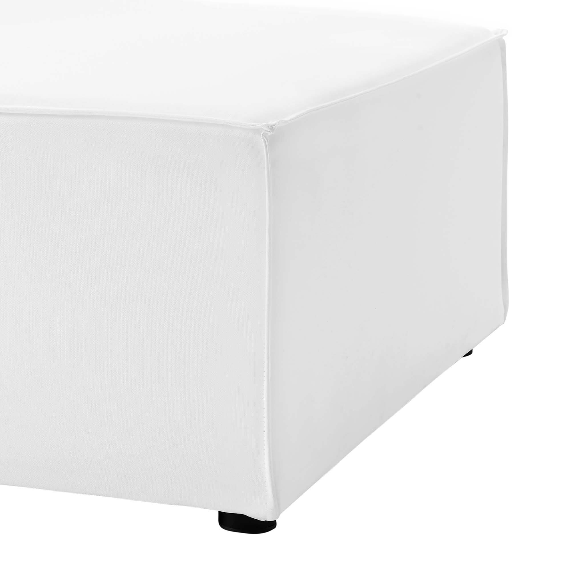 Alt View 7. Modway - Saybrook 3-Piece Outdoor Patio Upholstered Sectional Sofa by Modway - White.