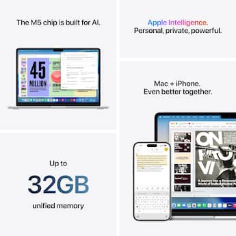 Apple MacBook Air 15 inch Laptop M5 chip with 10 core CPU and 10 Apple MacBook Air 15 inch Laptop M5 chip with 10 core CPU and 10
