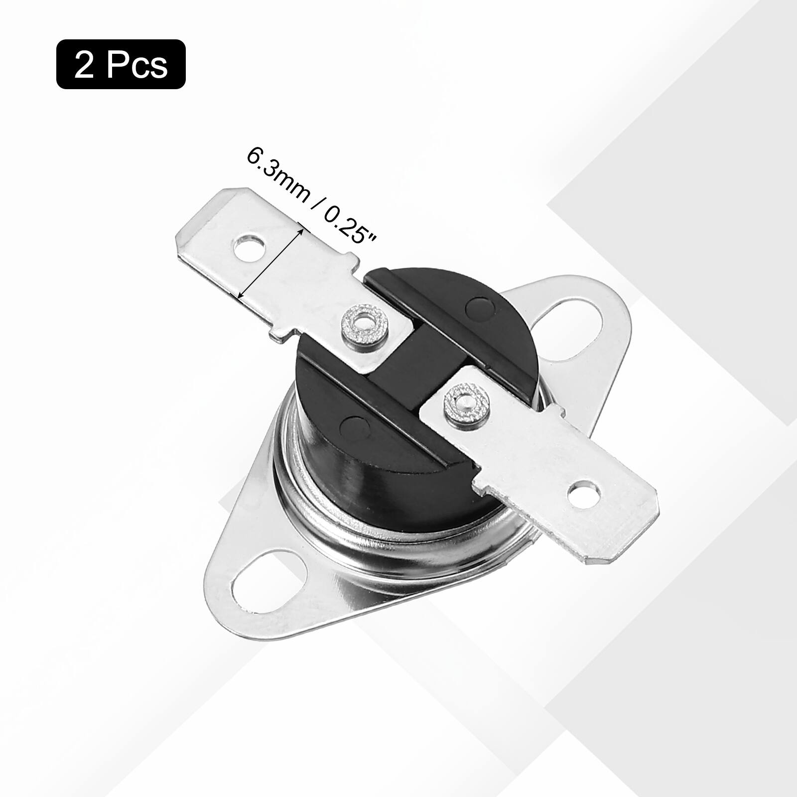 2 Pcs 6.3mm / 0.25"