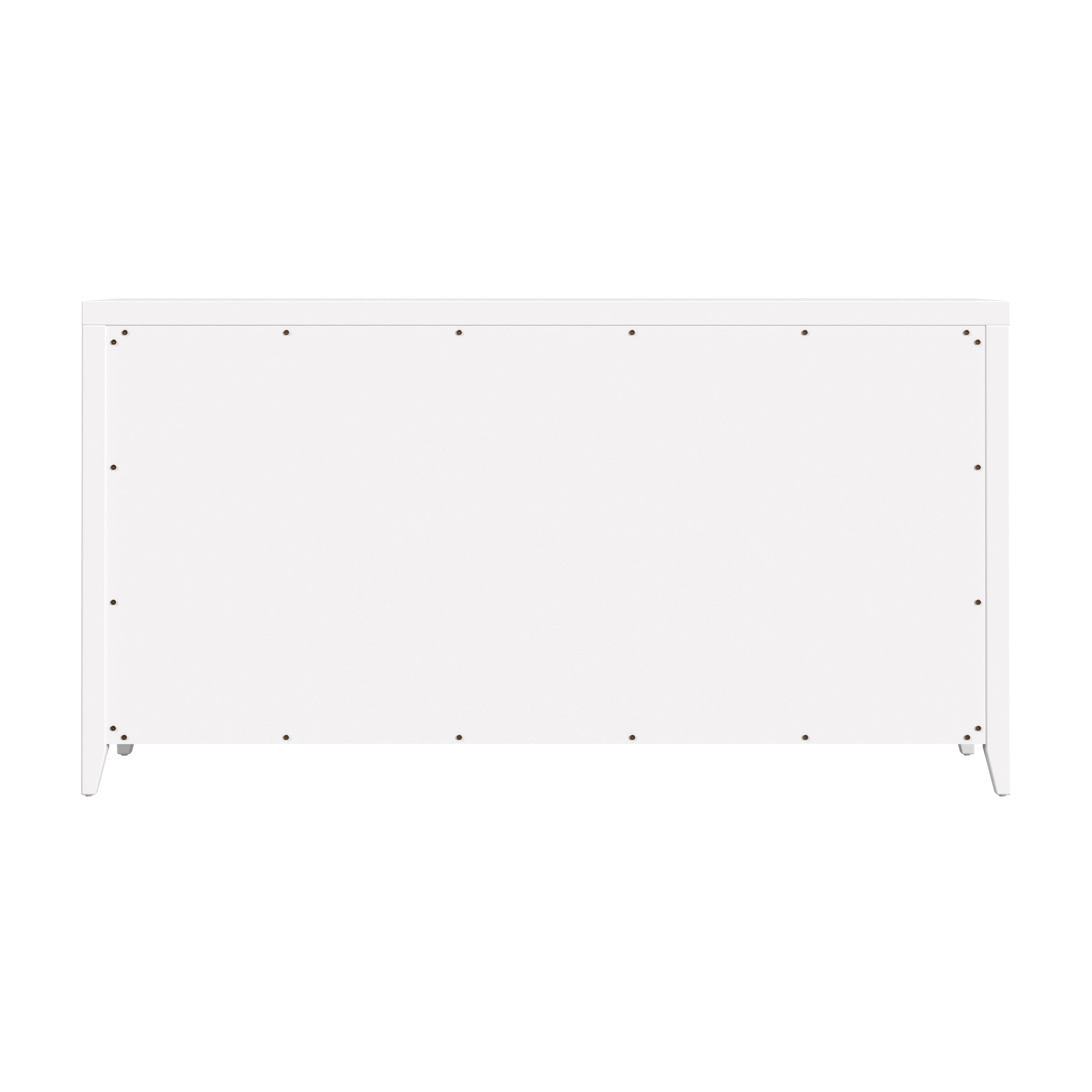 Alt View 5. Butler Specialty - Dana 60 in. W Rectangular Wood 6 Drawer Dresser - White.