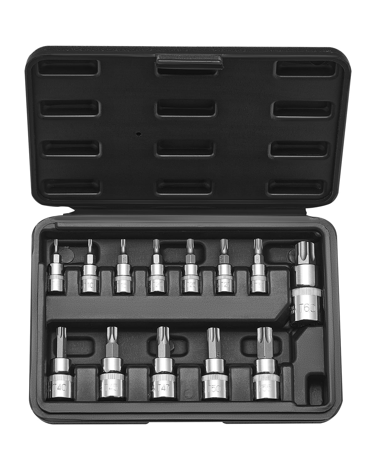 VEVOR Torx Bit Socket Set, 13 Piece Star T8 T60 Set, S2 Alloy