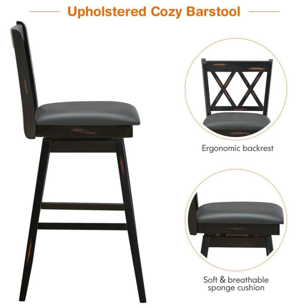 Upholstered Cozy Barstool

- Ergonomic backrest
- Soft & breathable sponge cushion