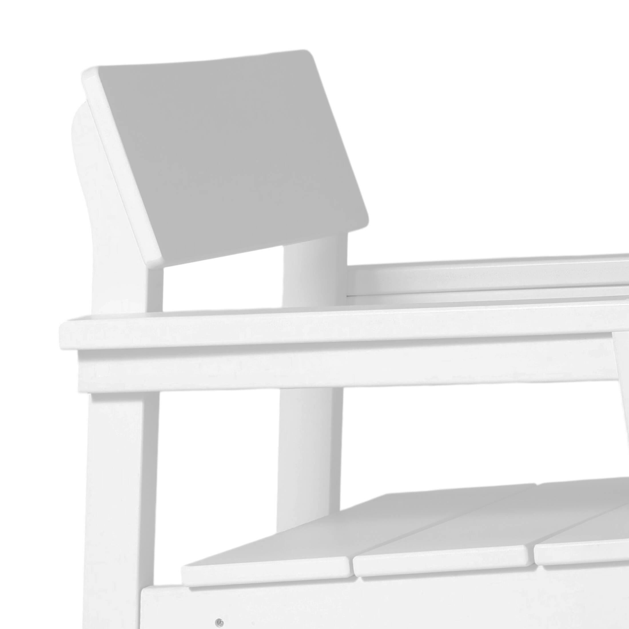 Alt View 2. WestinTrends - WestinTrends Paloma Modern HDPE Outdoor Patio Dining Arm Chairs (Set of 2) - White.
