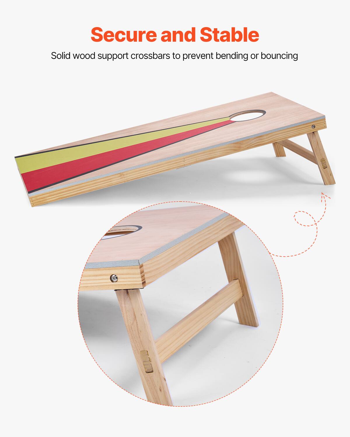 Secure and Stable

Solid wood support crossbars to prevent bending or bouncing