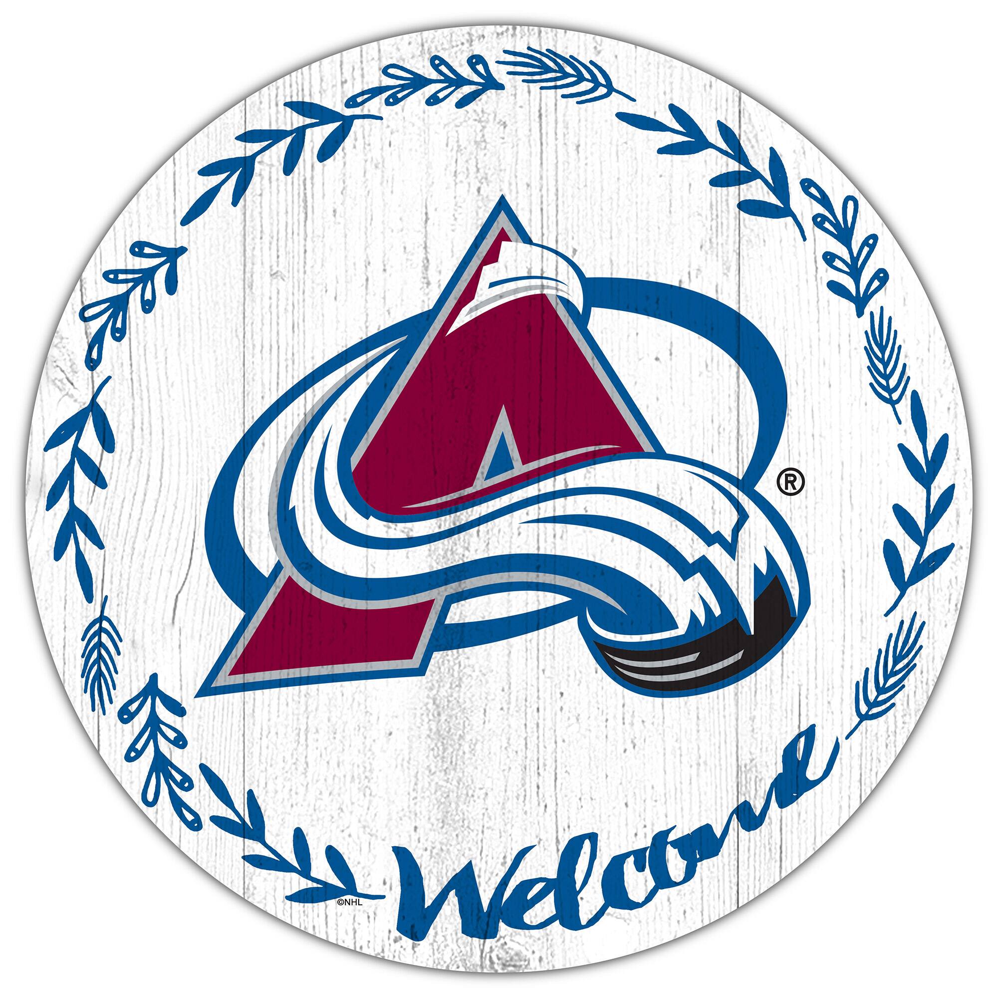Colorado Avalanche 12" Welcome Circle Sign