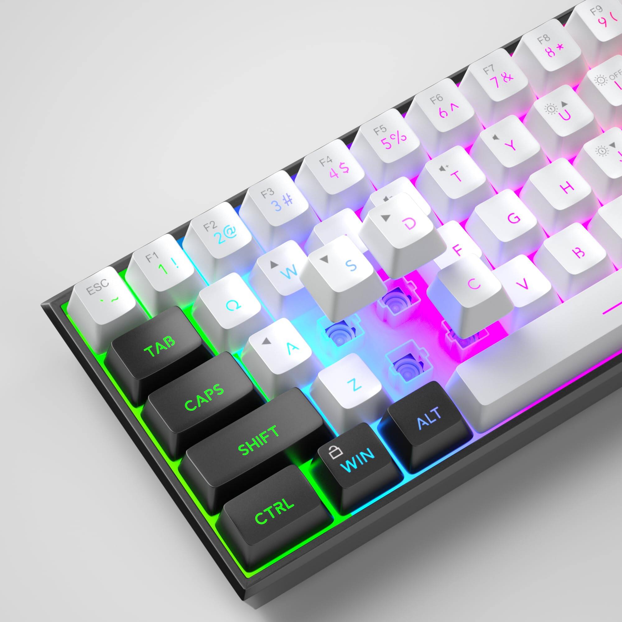 ESC - F3 3# F2 2@ F1 ! 1 W Q TAB A CAPS SHIFT CTRL F9 9( F8 8* F7 OFF 7& F6 6^ F5 5% F4 4$ T Y H U G D F S C V Z ALT a WIN