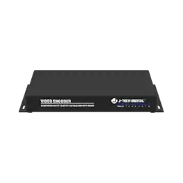 J-Tech Digital - 8 Port H.264, H.265, MJPEG HDMI Encoder for Livestream - 8 x 1080P 60Hz for YouTube Facebook Twitch VLC - Black