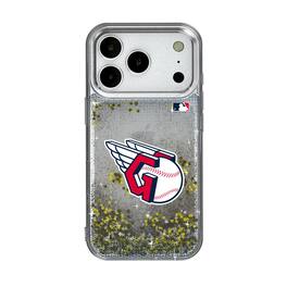 Keyscaper - MLB - Cleveland Guardians Linen Logo iPhone Glitter Case - 13 - Multicolor