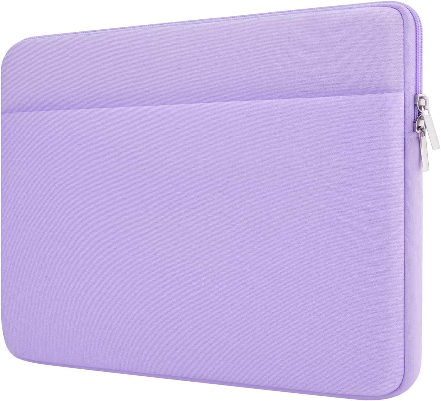 Core Tech - 13-14 Inch Padded Laptop Sleeve with Front Accessory Pocket - Pale Purple price history on PriceWatchPro