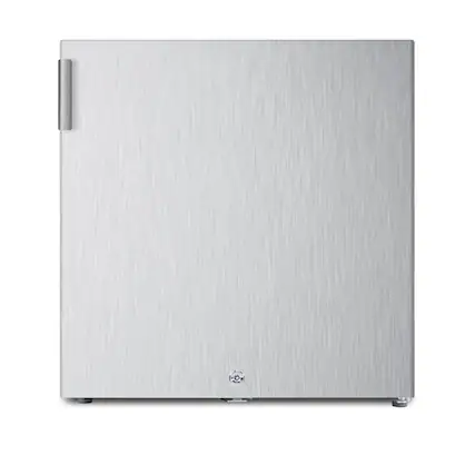 Front. Accucold - Compact All-Freezer - Silver.