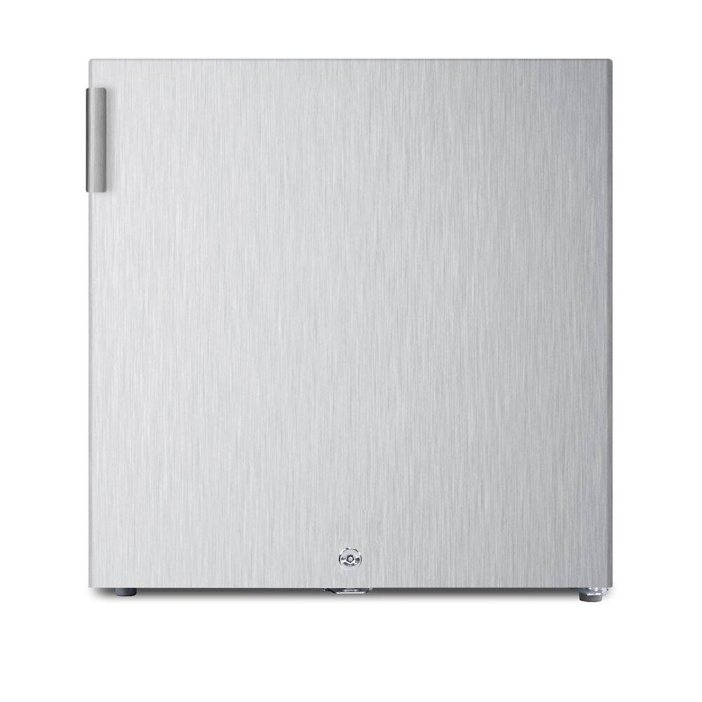 Front. Accucold - Compact All-Freezer - Silver.