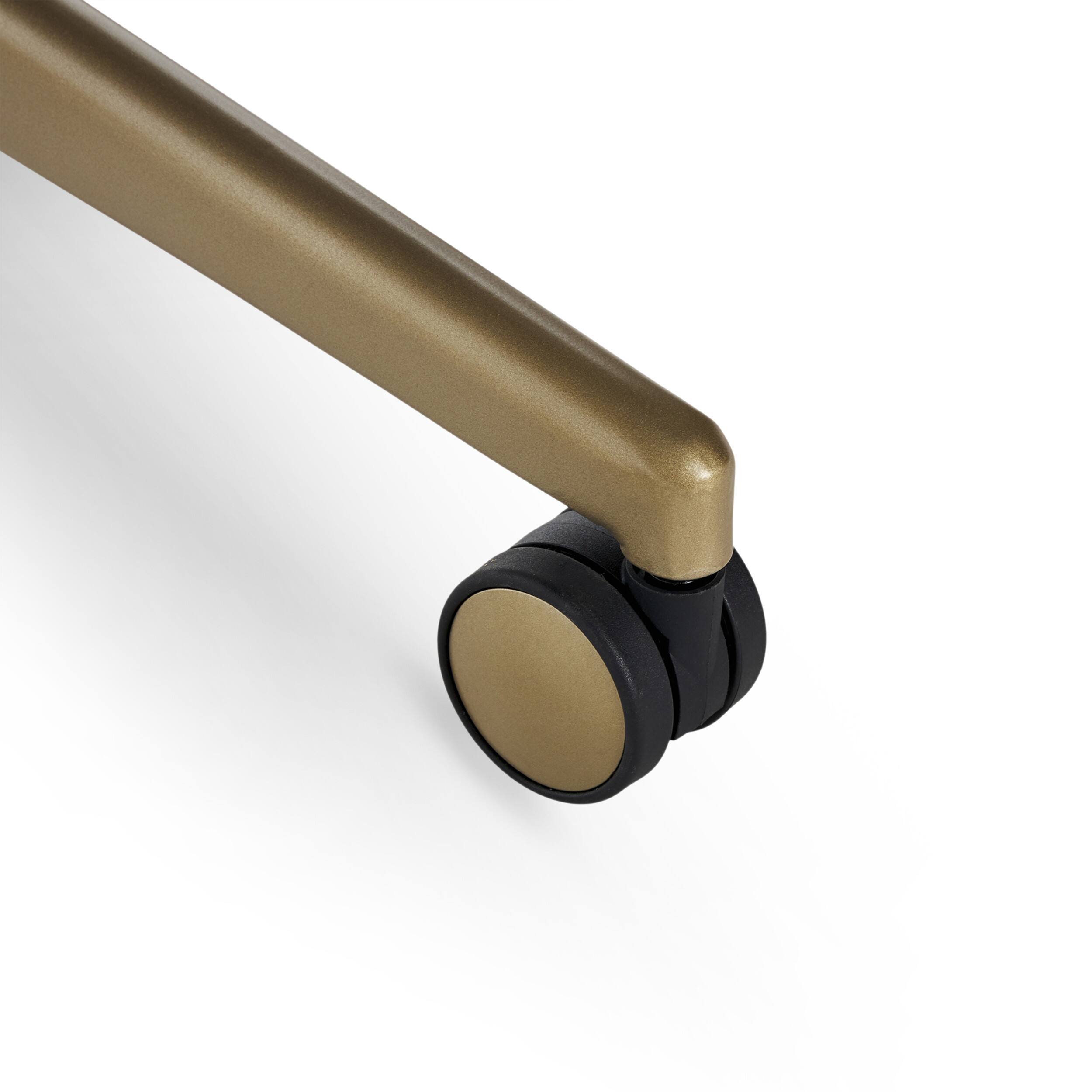 Alt View 13. La-Z-Boy - Modern Melrose Executive Office Chair with Brass Finish - Black.