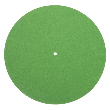 Front. Unique Bargains - Record Player Mat, 12 Inch Turntable Mat 3mm Felt Pad for Vinyl Record Player - Green.