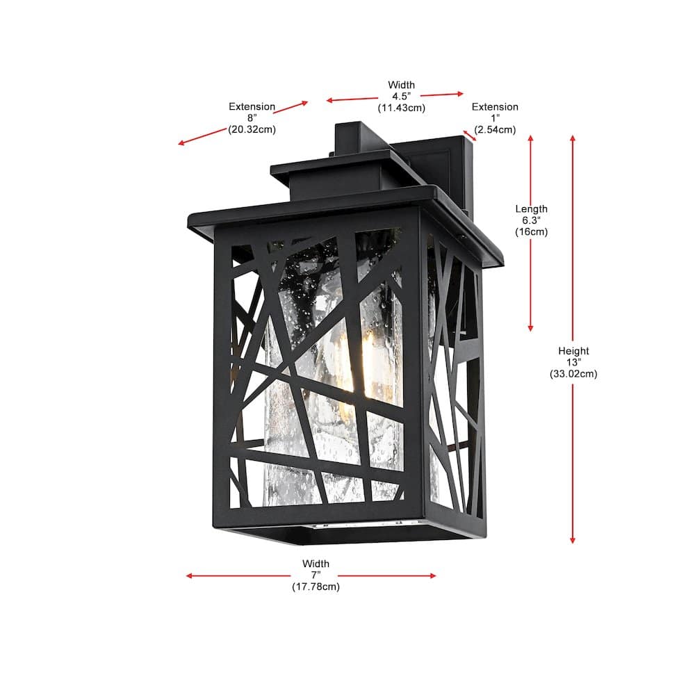 Elegant Lighting - Clifford 7 inch Outdoor Pendant - Black price history on PriceWatchPro