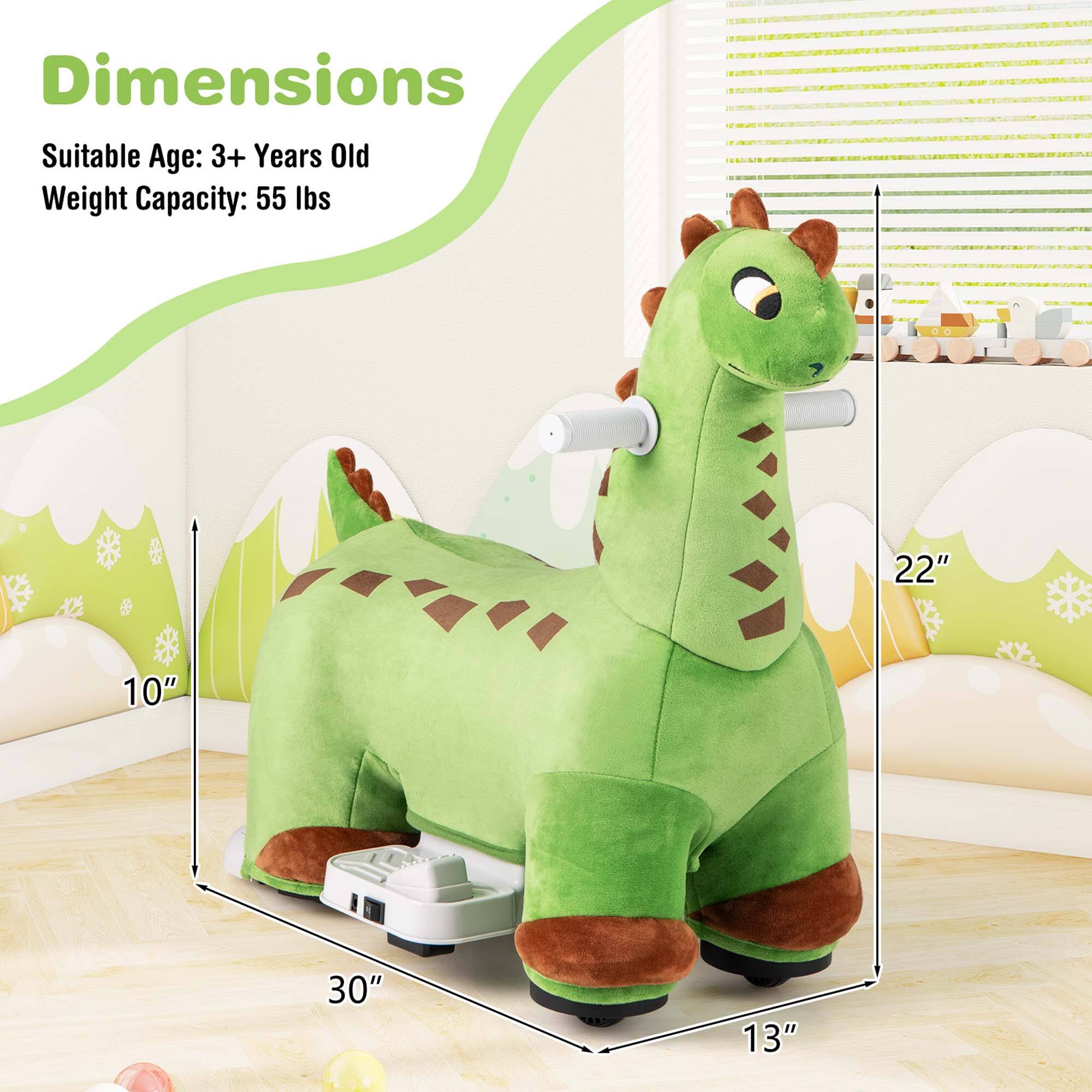 Dimensions  
Suitable Age: 3+ Years Old  
Weight Capacity: 55 lbs  

22"  
10"  
30"  
13"