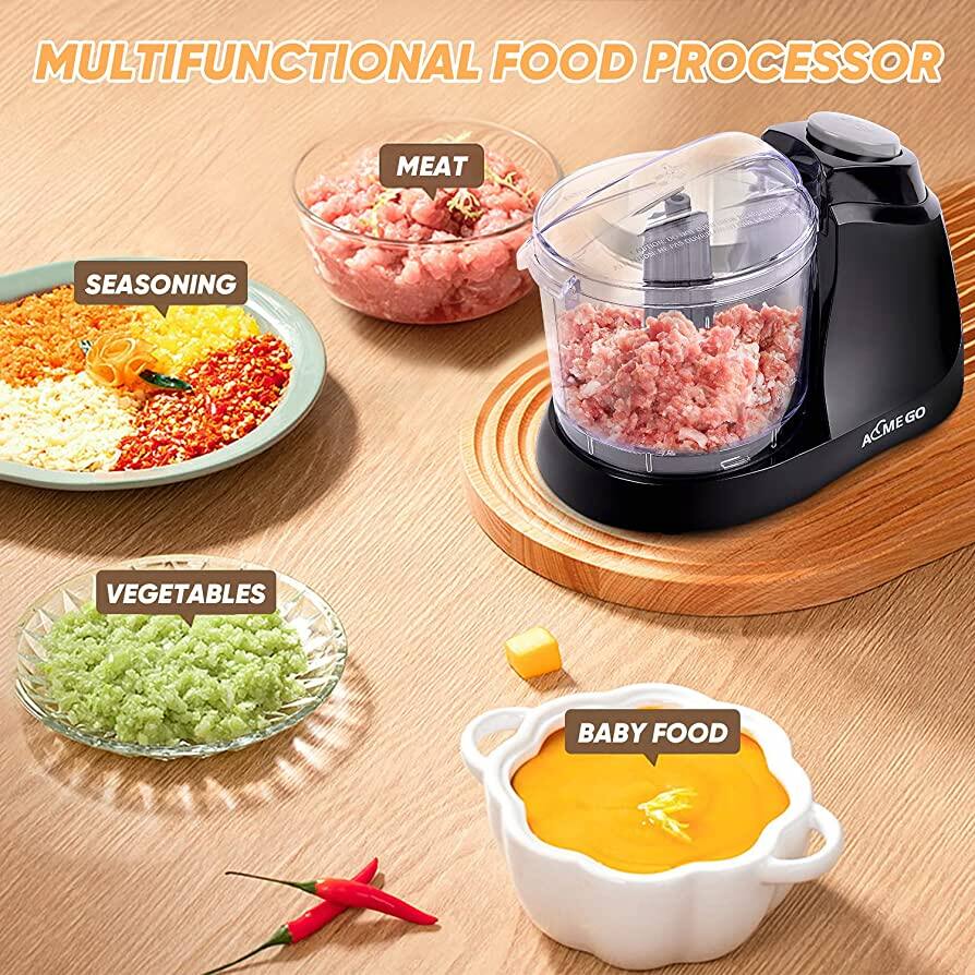 MULTIFUNCTIONAL FOOD PROCESSOR

- SEASONING
- MEAT
- VEGETABLES
- BABY FOOD