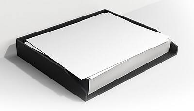 Alt View 1. TRU RED - TRU RED™ Side Load Stackable Plastic Letter Trays, Black, 2/Pack (TR55289) - Black.