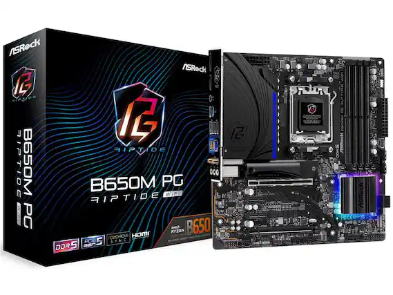 ASRock B650M Riptide WiFi
Riptide II Phantom Gaming
B650M Riptide WiFi
AMD Ryzen
DDR5
PCIe 5.0
POLYCHROME SYNC
Blazing M.2
WiFi
HDMI
FC CE UK
RoHS