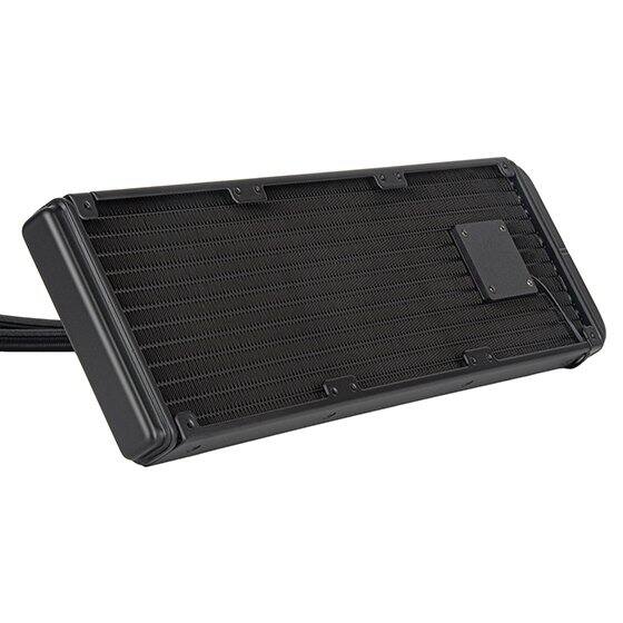 Left. SilverStone - SST-XE360-SP5 High Performance Triple 120mm All-In-One Liquid Cooler for AMD Socket SP5 - Black.