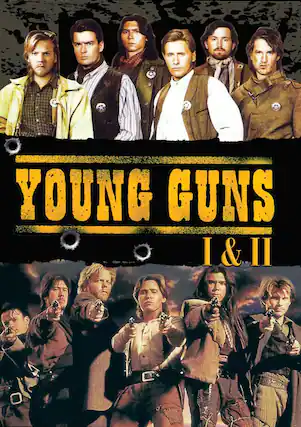 Front. Young Guns / Young Guns II - DVD.