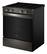 Left. Whirlpool - 30 in. Wide 4 burners 5.0 cu. ft. Smart Freestanding Slide-In Gas Range with Air Cooking Technology and Steam Clean - Black-on-Stainless.