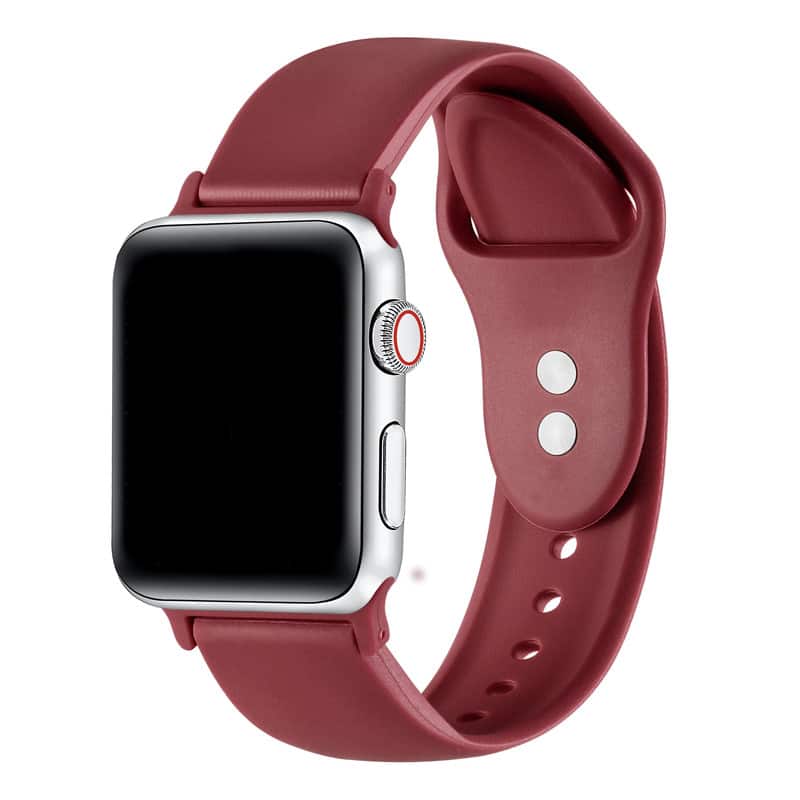 Posh Tech - Silicone Band for Apple Watch - Cranberry Juice