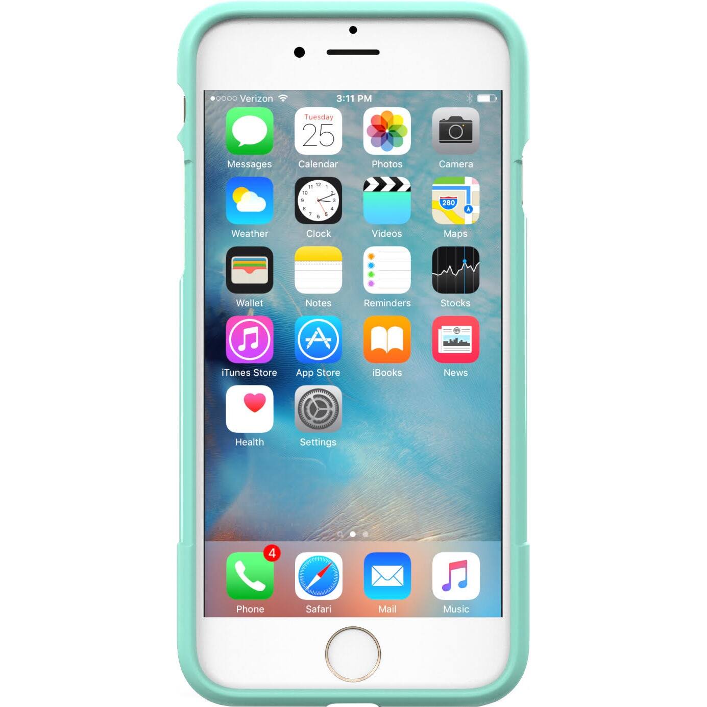 Front. SaharaCase - Classic Series Case for Apple iPhone 7, 8, SE (3rd Generation 2022) - Aqua.
