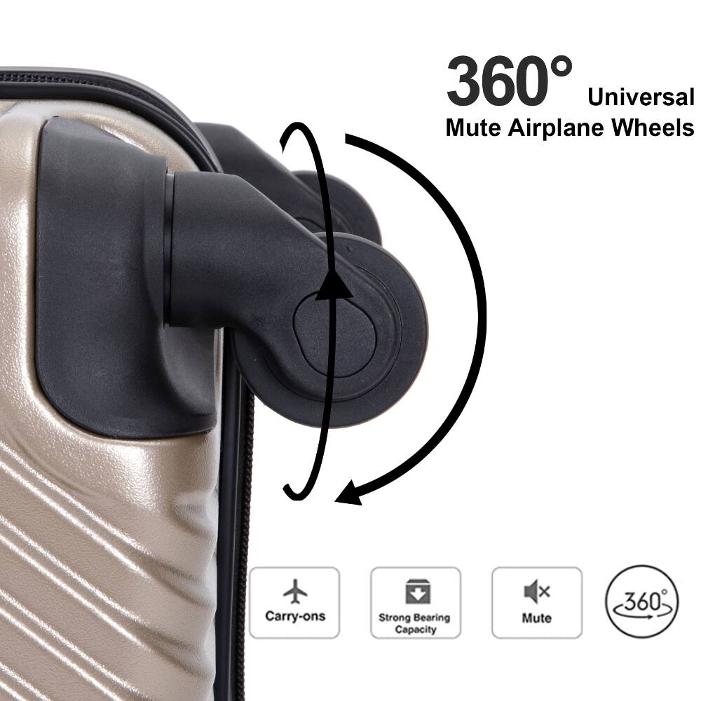 360° Universal Mute Airplane Wheels

Carry-ons

Strong Bearing Capacity

Mute