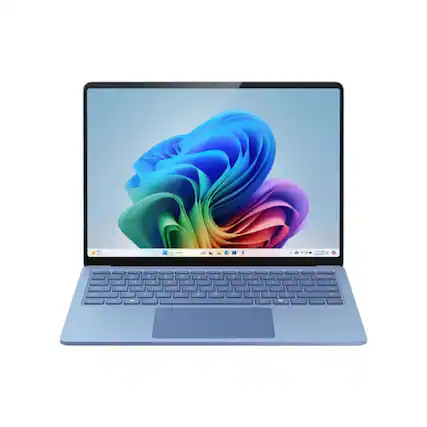 Front. Microsoft - Surface Copilot+ 13.8" QHD Touch Snapdragon X Plus 3.4 GHz 16 GB 1 TB SSD Qualcomm Adreno GPU Windows 11 Home Laptop - Blue.