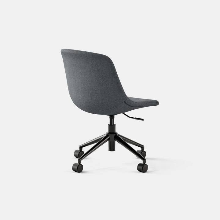 Left. Branch Furniture - Branch Gather Swivel Chair – Adjustable Height, 360° Swivel, Cushioned Seat, Modern Home Office Desk Chair - Overcast.