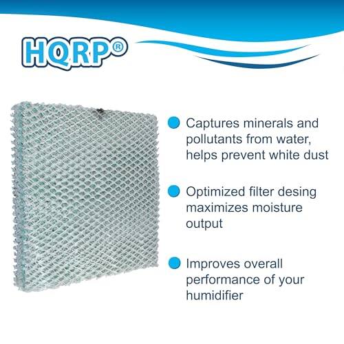 HQRP®

- Captures minerals and pollutants from water, helps prevent white dust
- Optimized filter design maximizes moisture output
- Improves overall performance of your humidifier