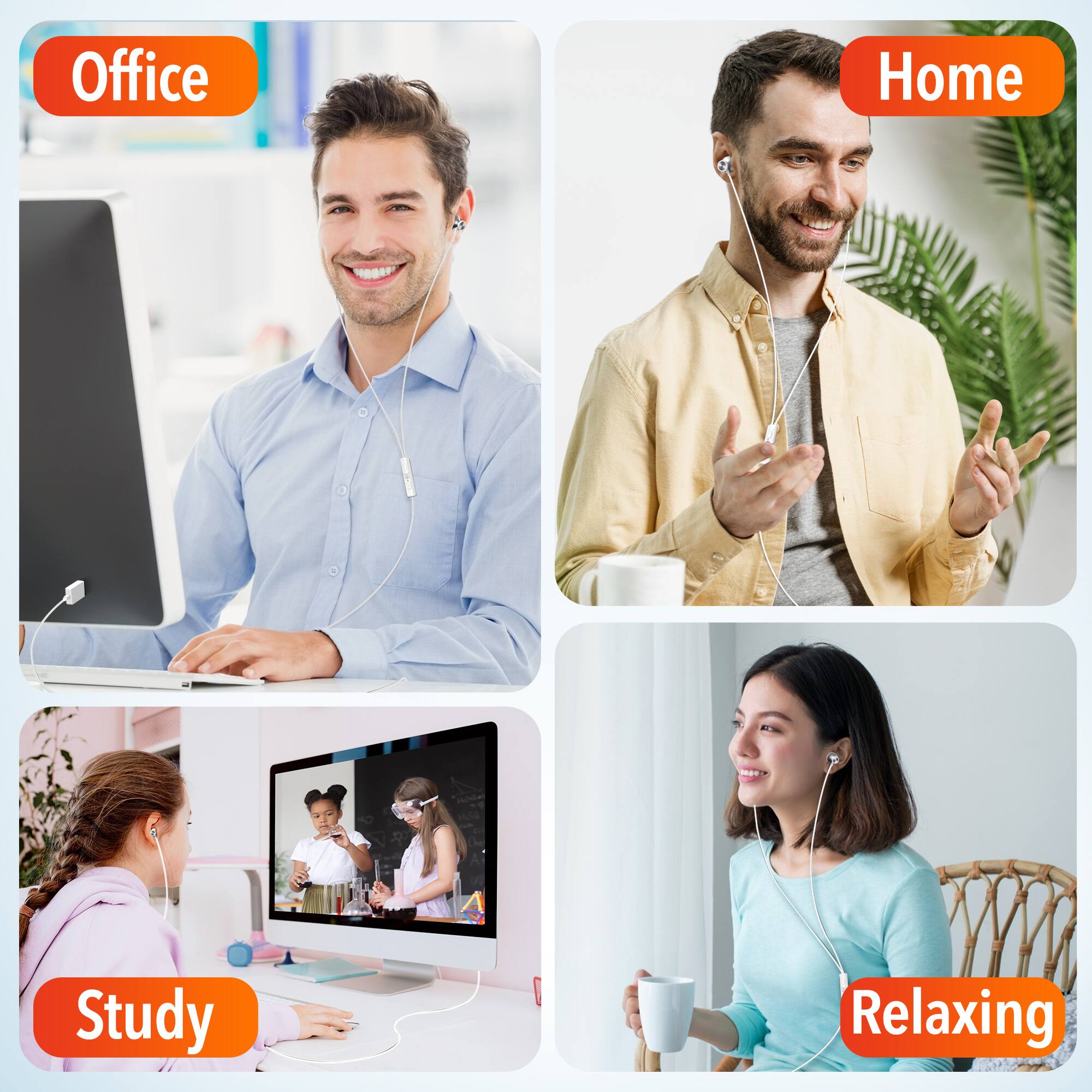 Office  
Home  
Study  
Relaxing