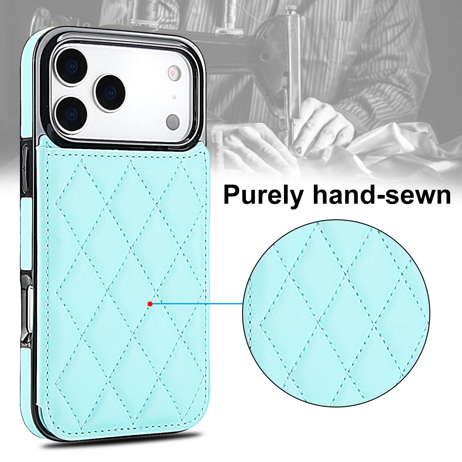 Purely hand-sewn