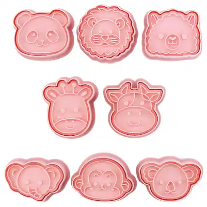 Front. Kitcheniva - Animal Cookie Cutter Set 8 Pcs.