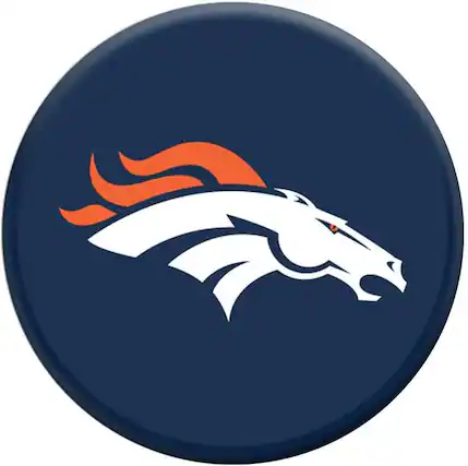 Front. PopSockets - Popsockets Grip & Stand for Phones Denver Broncos Helmet Gloss- (100343) - Denver Broncos.