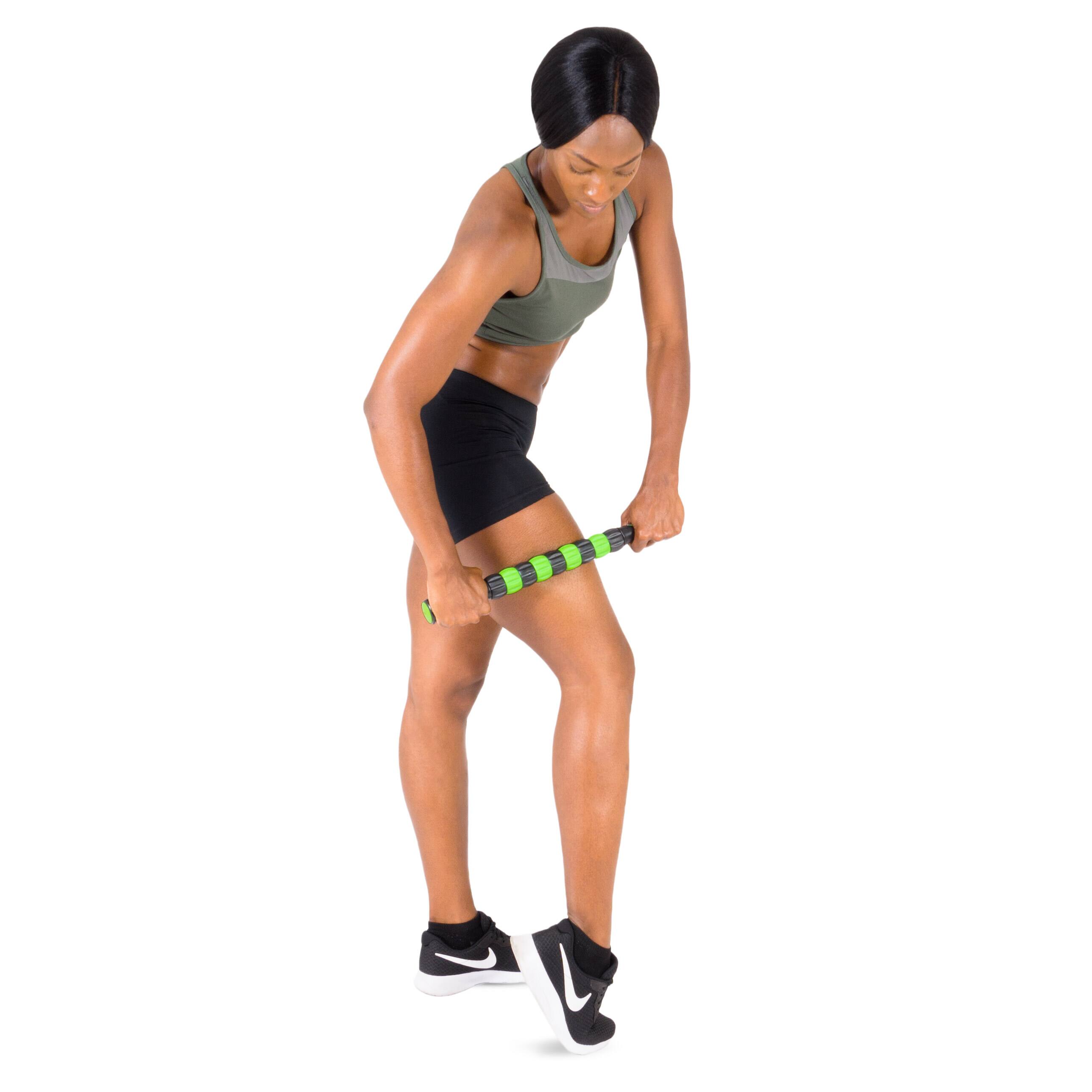 Alt View 2. ProsourceFit - ProsourceFit Massage Stick Roller - Black/Green.