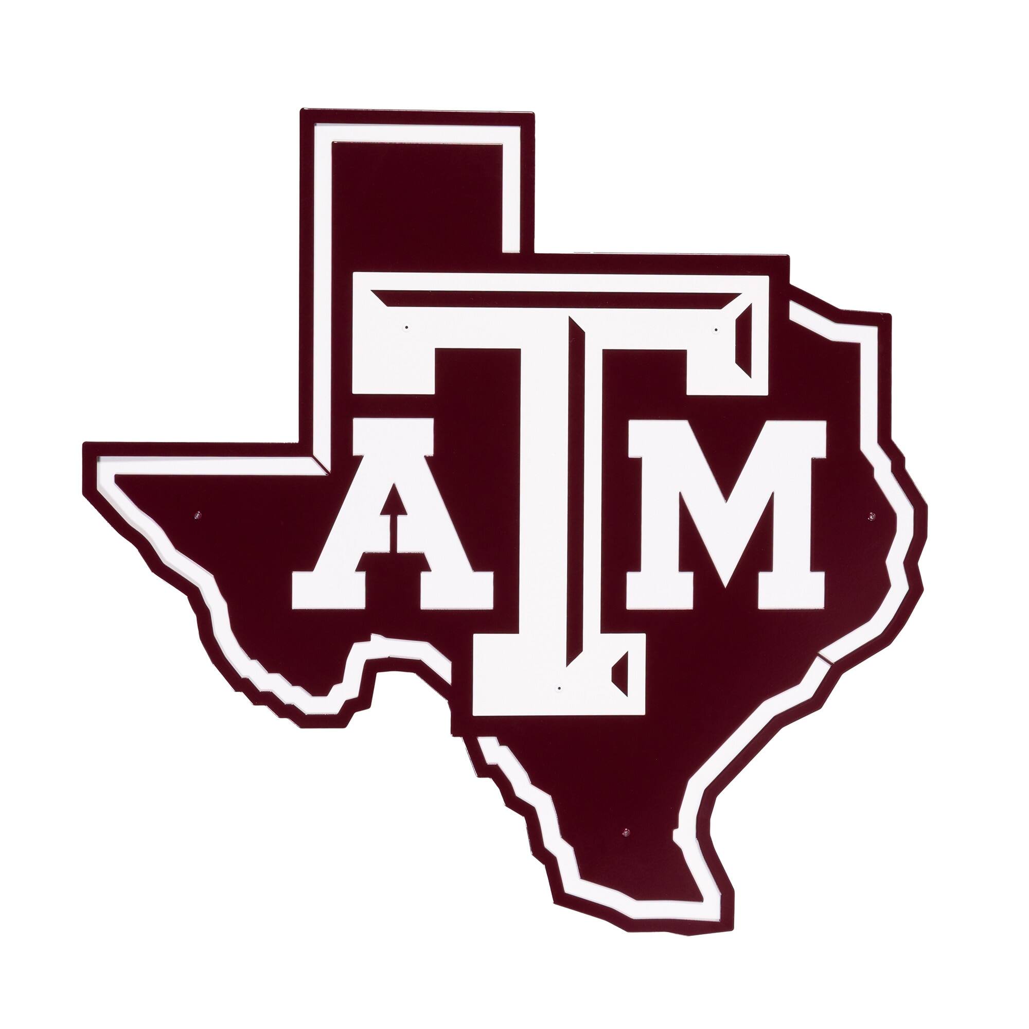 Texas A&M Aggies 23" Layered Metal Wall Art Sign