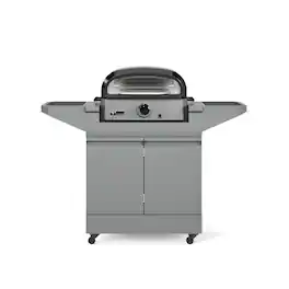 TYTUS Grills - TYTUS Emberwood Gas Pizza Oven with Grill and Prep Cart - Gunmetal Gray