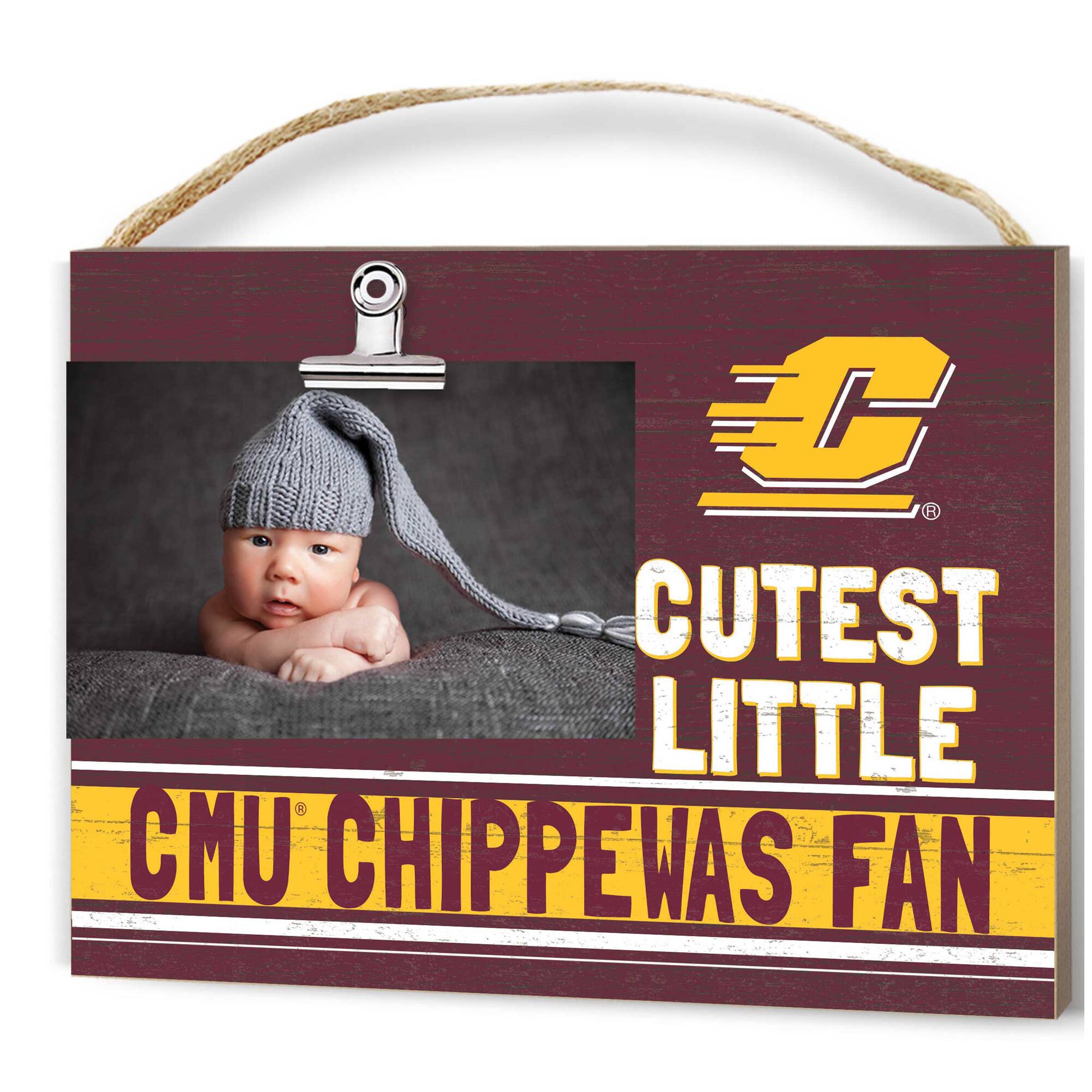 Central Michigan Chippewas 8'' x 10'' Cutest Little Fan Team Logo Clip Photo Frame
