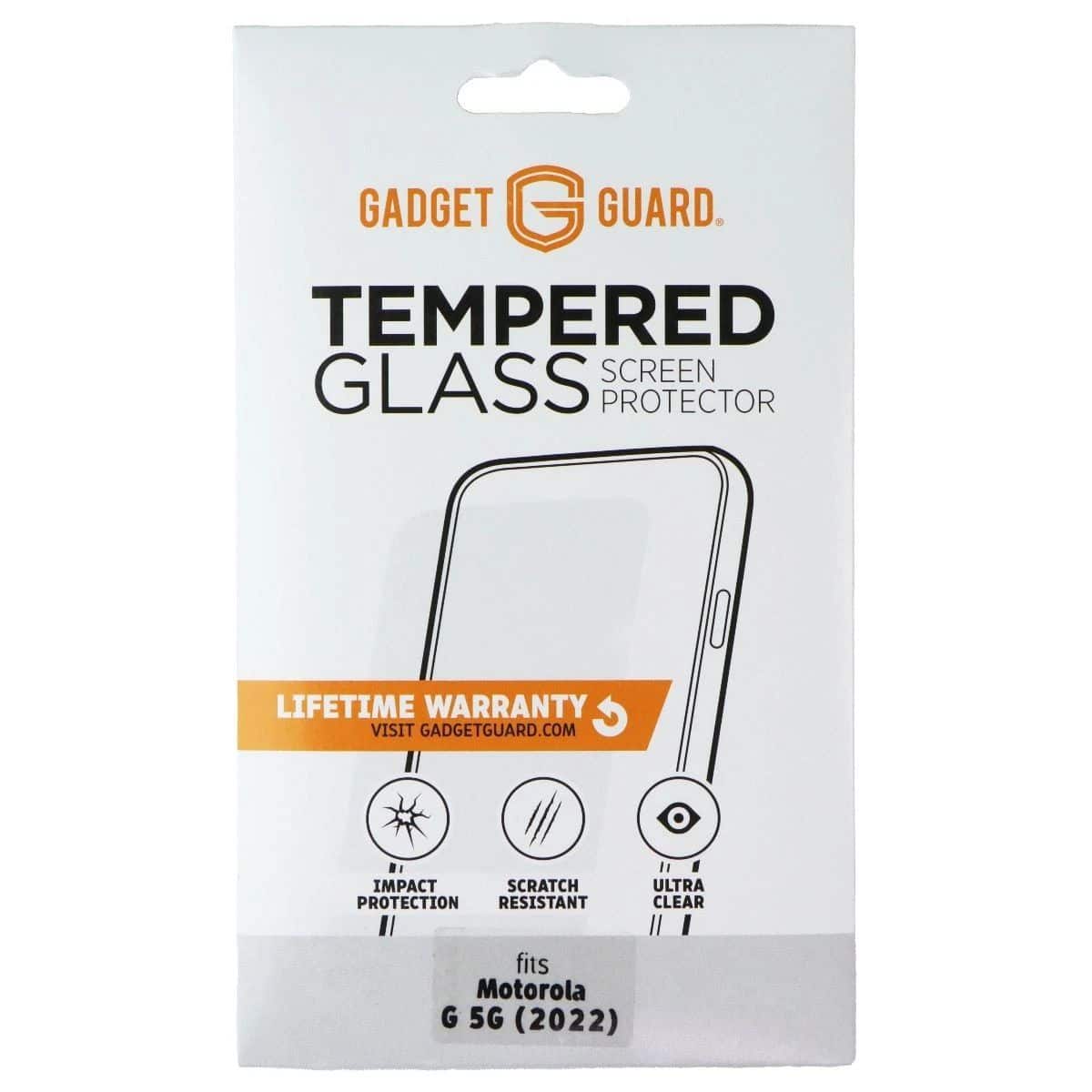 Gadget Guard - Tempered Glass Screen Protector for Motorola G 5G (2022) - Clear