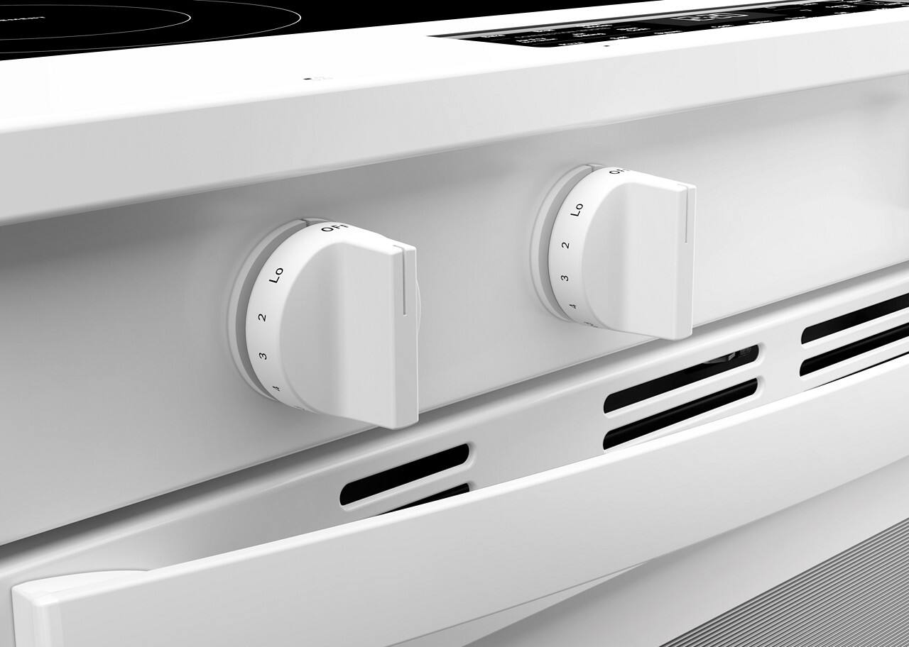 Alt View 7. Whirlpool - 5.0 Cu. Ft. Slide-In Electric Range with Air Cooking Technology - White.