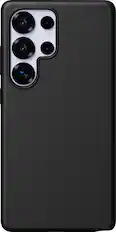 Front. Insignia™ - Recycled Silicone Case for Samsung Galaxy S25 Ultra - Black.