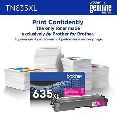 brother TN635XL genuine INK & TONER  
Print Confidently  
The only toner made exclusively by Brother for Brother.  
Superior quality and consistent performance on every page.  
brother at your side  
TN635XLM
