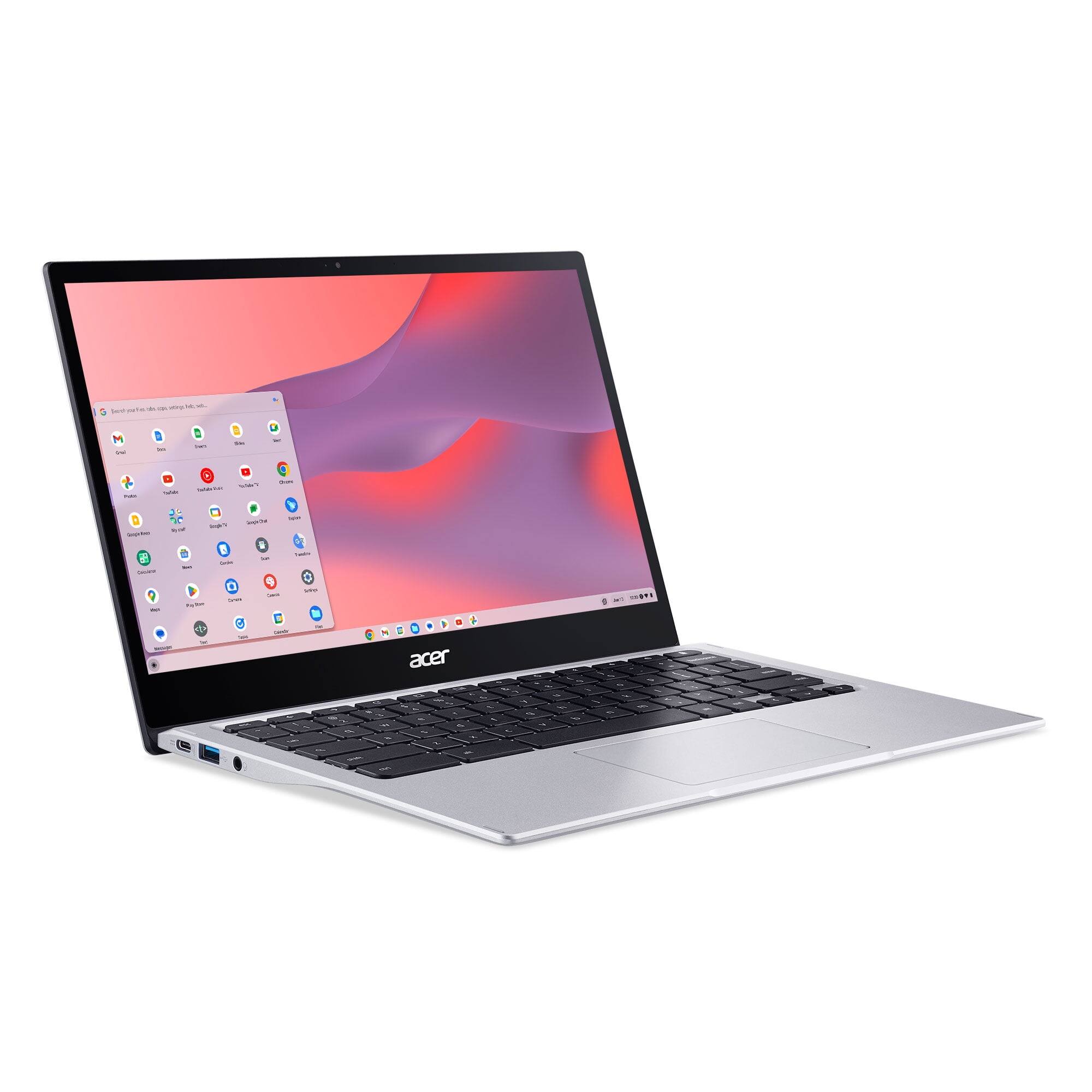 Back. Acer - Acer Chromebook Spin 513 13.3" FHD Slim Touch, Qualcomm SC7180 64GB 4GB - silver.