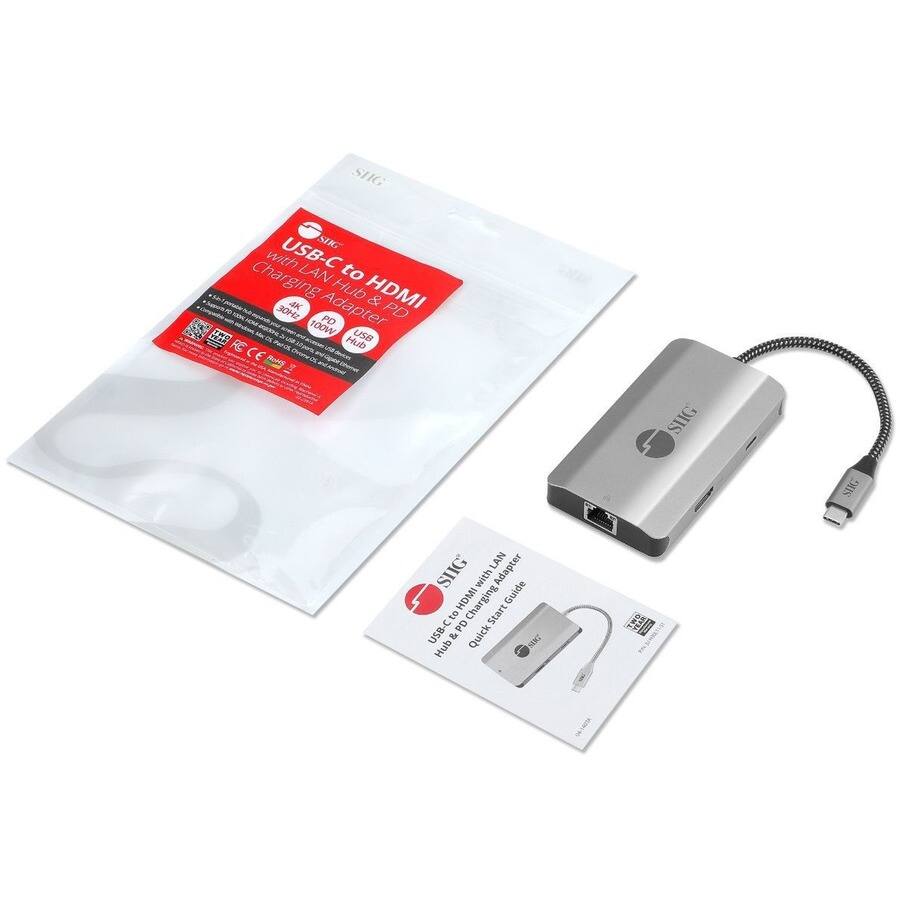 SHG USB-C to HDMI Charging Hub & LAN Adapter PD 100W USB Hub

SHG USB-C to HDMI Charging Hub & LAN Adapter PD 100W USB Hub

Quick Start Guide