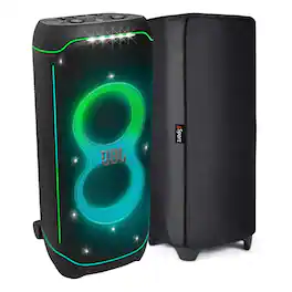 JBL - PartyBox Ultimate Portable Party Speaker Bundle with gSport Speaker Cover - Black