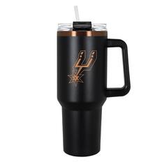 Front. Great American Products - San Antonio Spurs 40oz. Colossus Copper Edition Tumbler - Black.