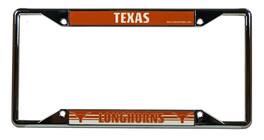 Rico Industries - Texas Longhorns Chrome EZ View License Plate Frame - Multi