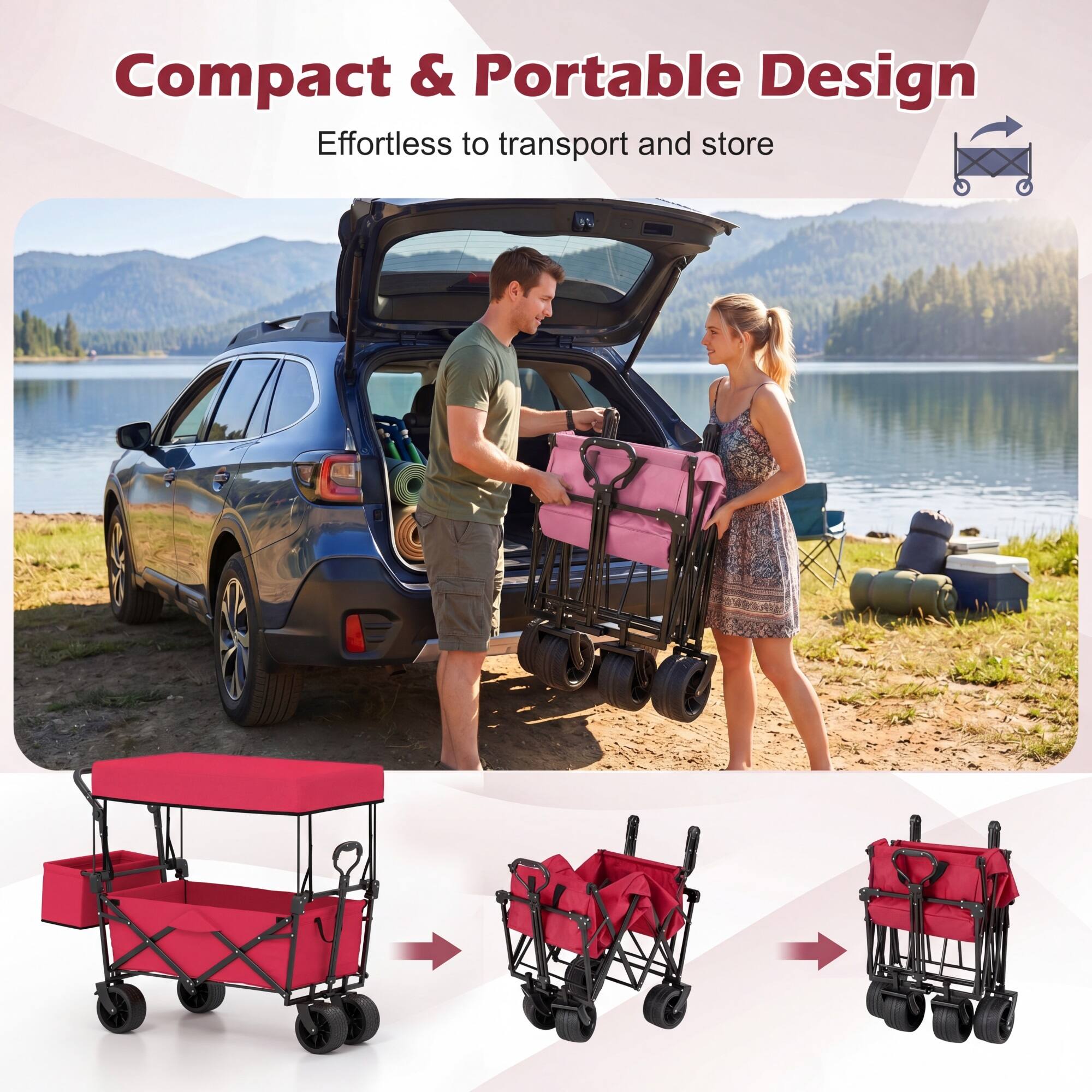 Compact & Portable Design  
Effortless to transport and store