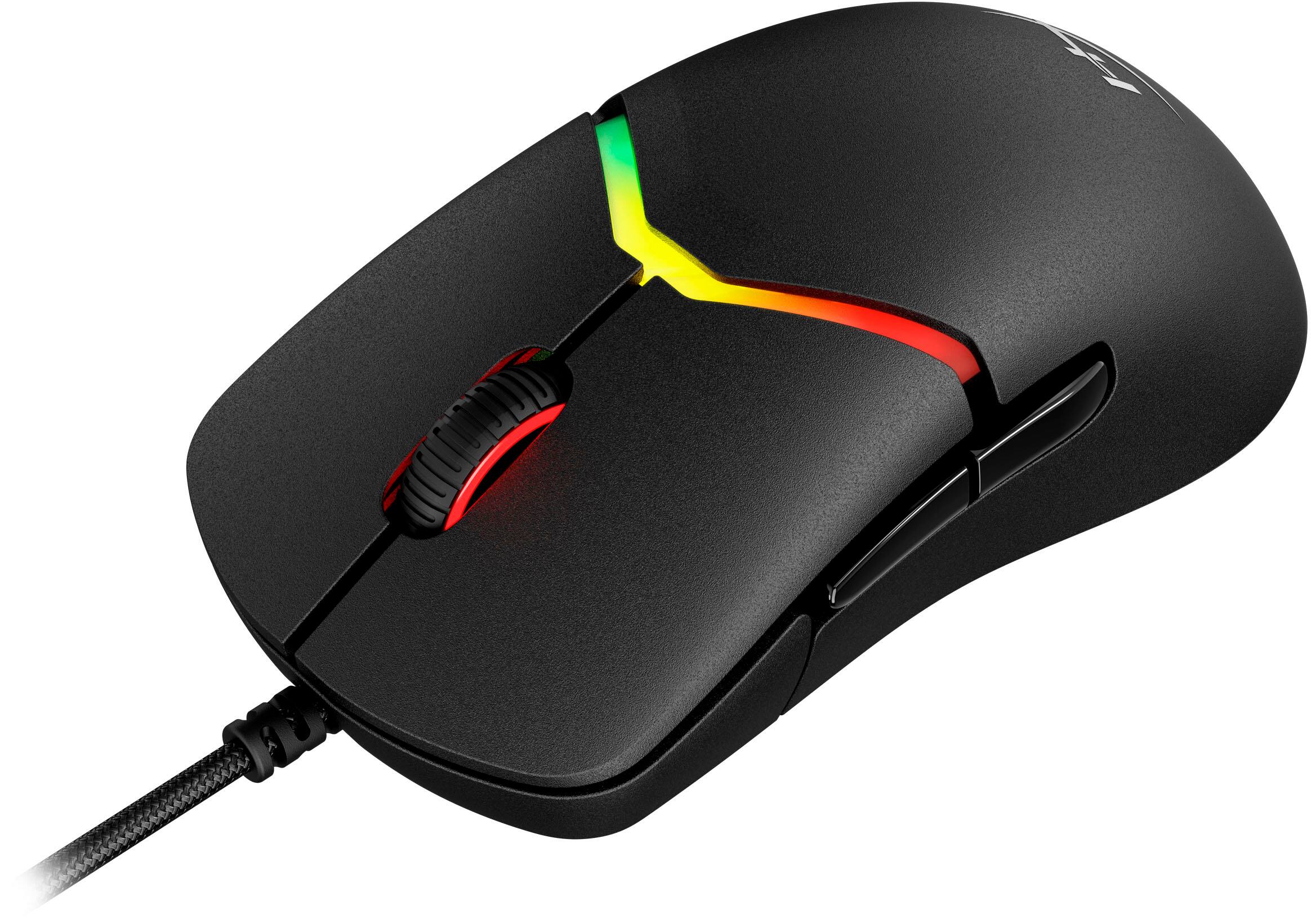 Alt View 8. HyperX - Pulsefire Saga Lightweight Wired Optical Gaming Mouse with RGB Lighting - Black.